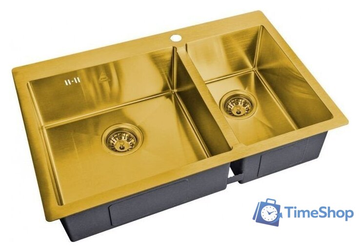 Кухонная мойка ZorG SH 78-2-51-L Bronze - Изображение №1 — Интернет-магазин Time-Shop