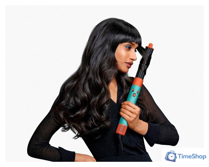 Фен-стайлер Dyson Airwrap Complete Long HS08 i.d. (с переходником на евровилку, керамическая патина/топаз) - Изображение №6 — Интернет-магазин Time-Shop