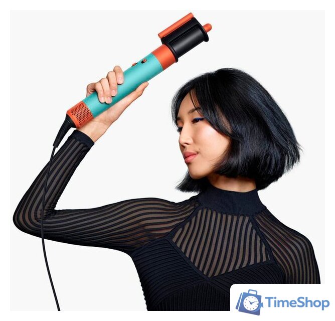 Фен-стайлер Dyson Airwrap Complete Long HS08 i.d. (с переходником на евровилку, керамическая патина/топаз) - Изображение №5 — Интернет-магазин Time-Shop