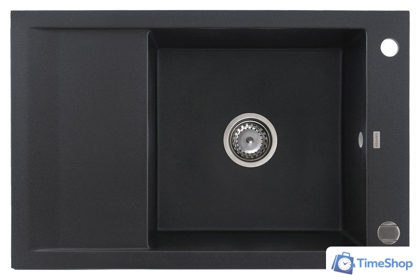 Кухонная мойка Kernau KGS M 6078 1B1D Black Metallic - Изображение №1 — Интернет-магазин Time-Shop