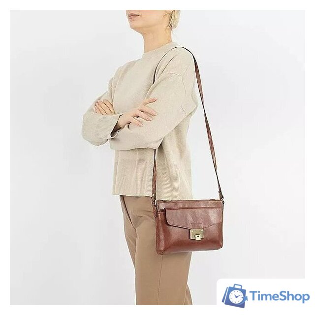 Женская сумка Francesco Molinary 513-16512-060-BRW (коричневый) - Изображение №6 — Интернет-магазин Time-Shop