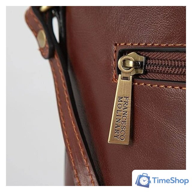 Женская сумка Francesco Molinary 513-16512-060-BRW (коричневый) - Изображение №5 — Интернет-магазин Time-Shop