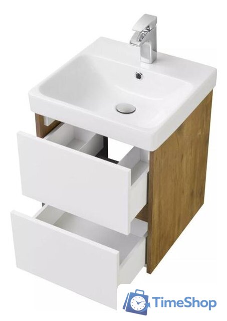  Акватон Тумба под умывальник Сканди 45 1A251601SDZ90 (белый/дуб рустик) - Изображение №2 — Интернет-магазин Time-Shop