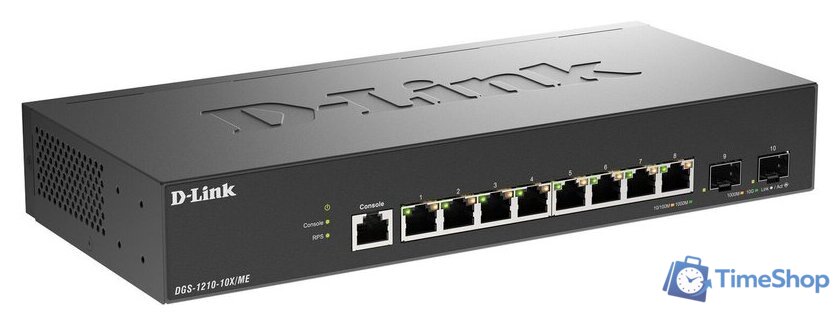 Управляемый коммутатор 2-го уровня D-Link DGS-1210-10X/ME/C1A - Изображение №1 — Интернет-магазин Time-Shop