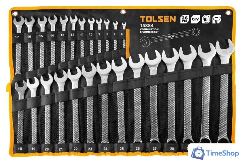 Набор ключей Tolsen TT15884 (26 предметов) - Изображение №1 — Интернет-магазин Time-Shop
