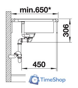 Кухонная мойка Blanco Delta II-F 525868 (черный) - Изображение №3 — Интернет-магазин Time-Shop