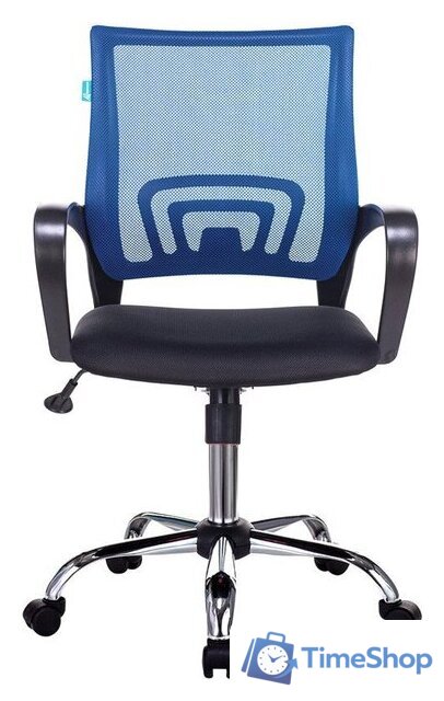 Офисное кресло Бюрократ CH-695NSL (синий TW-05 /черный TW-11/хром) - Изображение №2 — Интернет-магазин Time-Shop