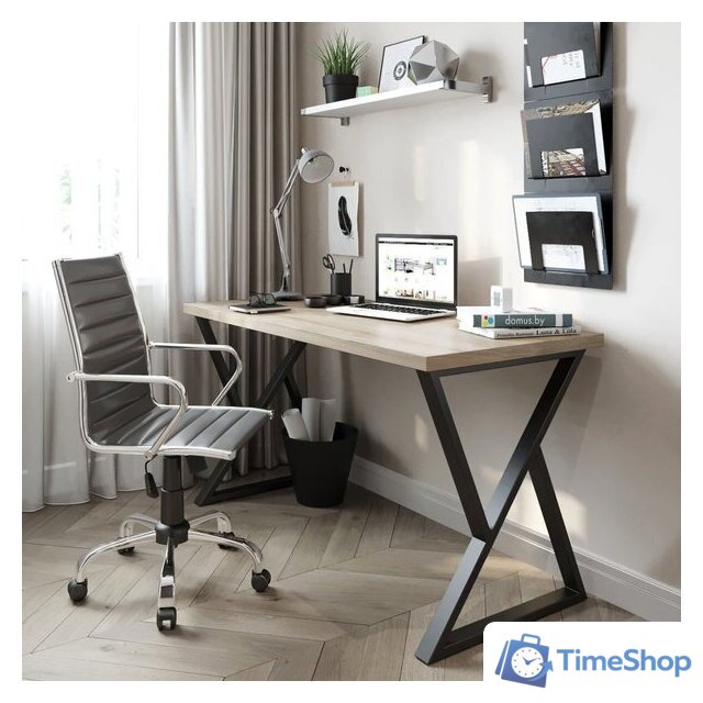 Стол Домус СП014B-K017 12.014.401.07 (черный/вяз светлый) - Изображение №2 — Интернет-магазин Time-Shop