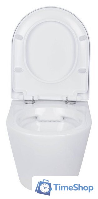 Унитаз подвесной Roxen Antares 530185-02 в комплекте с инсталляцией StounFix Dual Fresh 6 в 1 966774 (кнопка: серый гранит) - Изображение №6 — Интернет-магазин Time-Shop