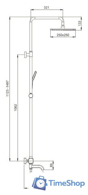 Душевая система  Gappo G2491-8 - Изображение №2 — Интернет-магазин Time-Shop