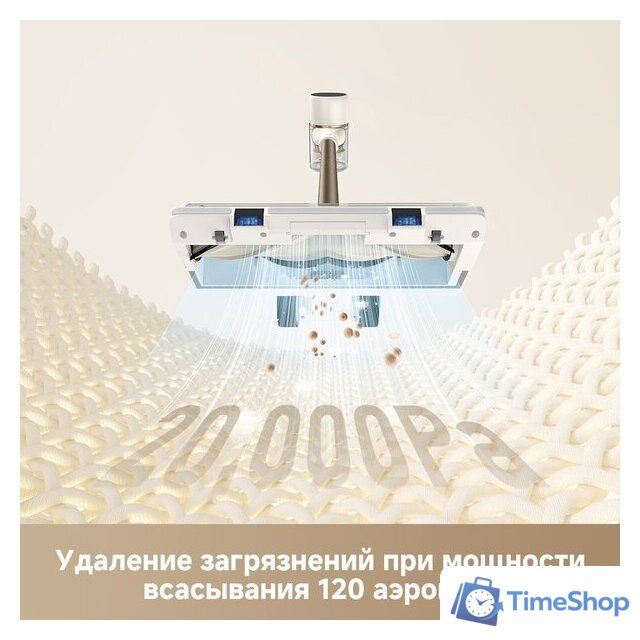 Пылесос Dreame Cordless Vacuum Cleaner R10s VZV22A (евровилка, белый) - Изображение №6 — Интернет-магазин Time-Shop