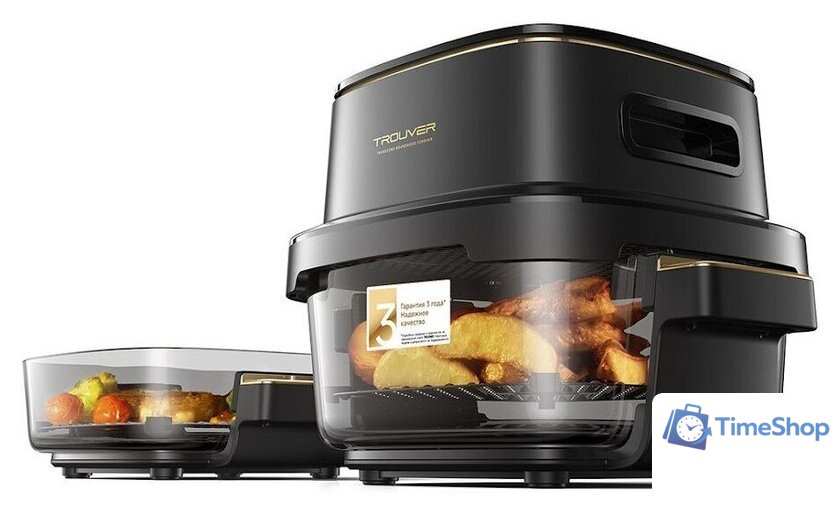 Аэрогриль (аэрофритюрница) Trouver Air Fryer AF20 Pro (черный) - Изображение №6 — Интернет-магазин Time-Shop