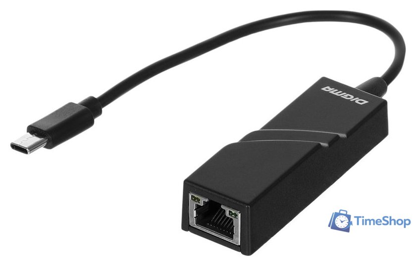 Сетевой адаптер Digma D-USBC-LAN100 - Изображение №1 — Интернет-магазин Time-Shop