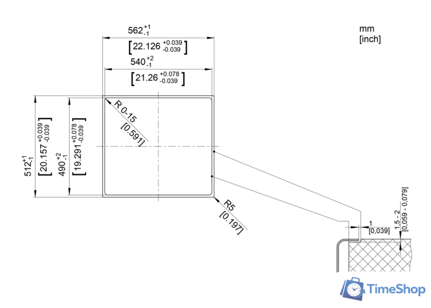 Кухонная мойка Blanco Zerox 500-IF/A Durinox (с клапаном-автоматом) - Изображение №5 — Интернет-магазин Time-Shop