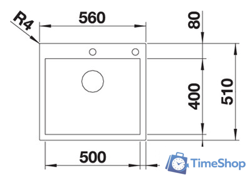 Кухонная мойка Blanco Zerox 500-IF/A Durinox (с клапаном-автоматом) - Изображение №4 — Интернет-магазин Time-Shop
