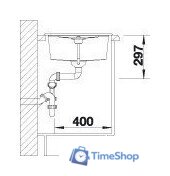 Кухонная мойка Blanco Metra 45 S 527106 (мягкий белый) - Изображение №6 — Интернет-магазин Time-Shop