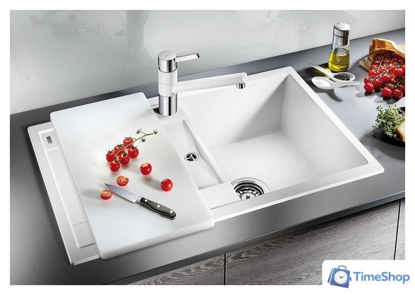 Кухонная мойка Blanco Metra 45 S 527106 (мягкий белый) - Изображение №2 — Интернет-магазин Time-Shop