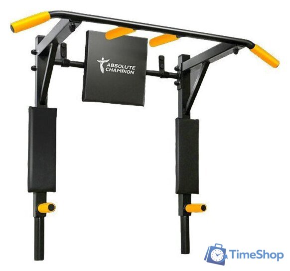 Турник с брусьями Absolute Champion Триумф АЧ 10091 (черный, желтые ручки) - Изображение №1 — Интернет-магазин Time-Shop