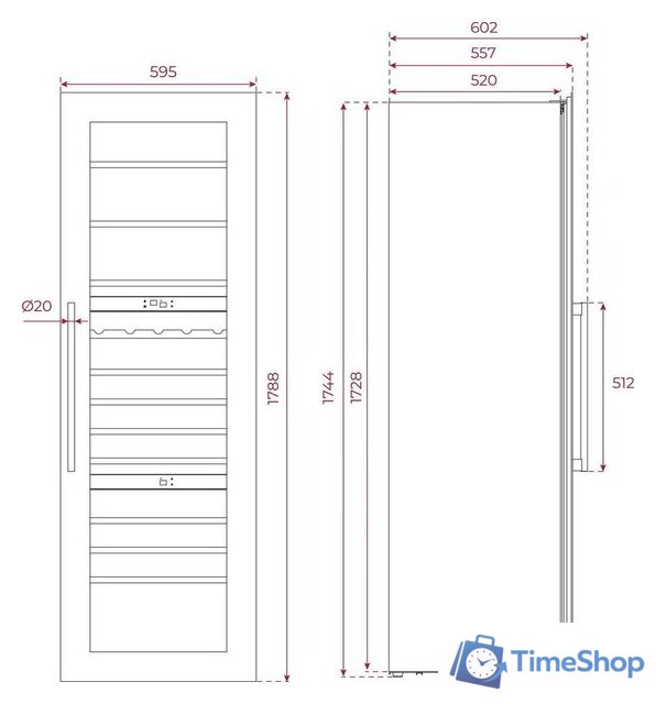 Винный шкаф TEKA Sommelier RVI 30097 GBK 113600012 - Изображение №12 — Интернет-магазин Time-Shop