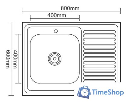 Кухонная мойка Ledeme L98060-L - Изображение №2 — Интернет-магазин Time-Shop