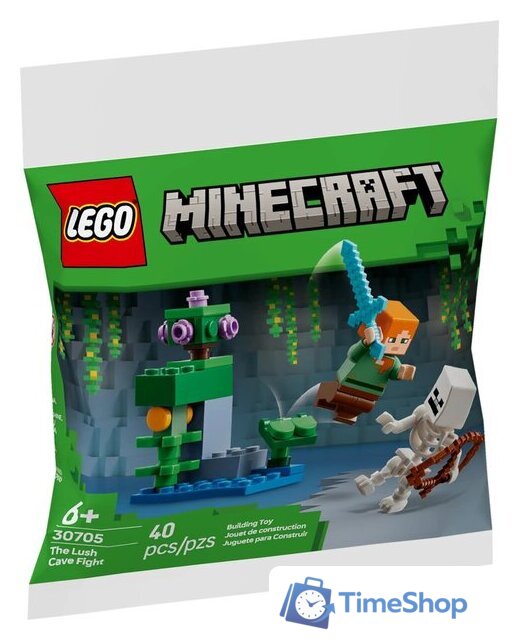 Конструктор LEGO Minecraft 30705 Битва в Пышной пещере - Изображение №1 — Интернет-магазин Time-Shop