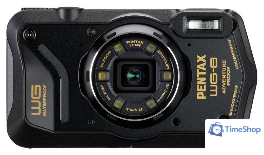 Фотоаппарат Pentax WG-8 (черный) - Изображение №1 — Интернет-магазин Time-Shop