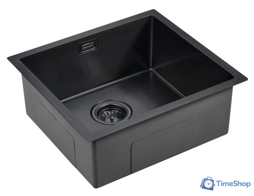 Кухонная мойка Paulmark Aller 48 Uni PM804844-GM (черный/вороненая сталь) - Изображение №2 — Интернет-магазин Time-Shop