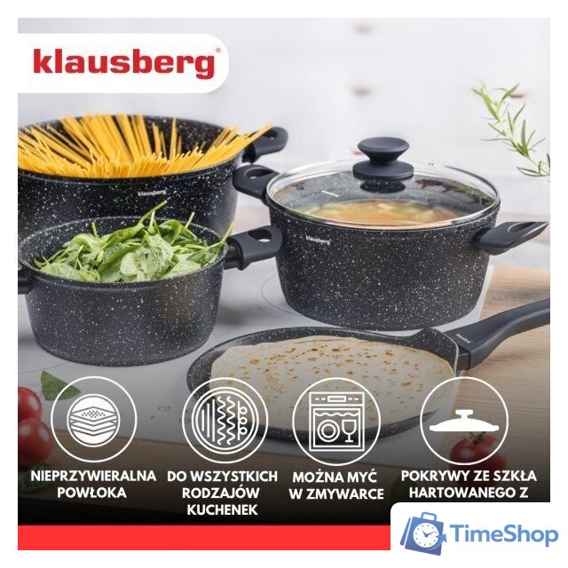 Набор кастрюль Klausberg KB-7962 - Изображение №4 — Интернет-магазин Time-Shop