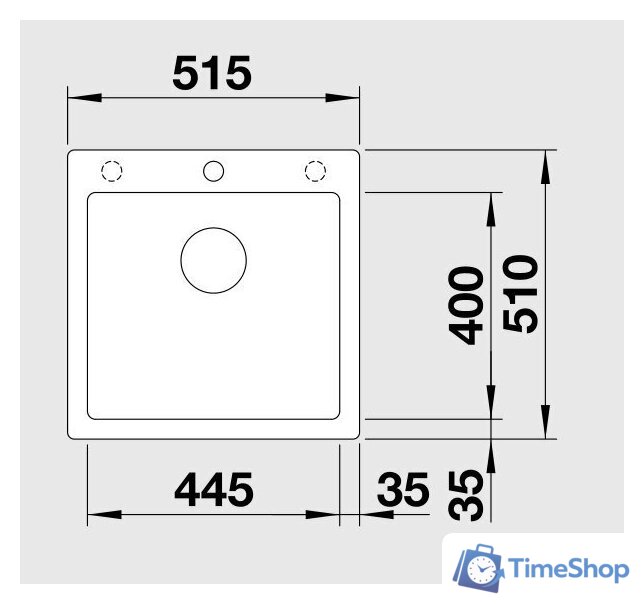 Кухонная мойка Blanco Pleon 5 (бетон) - Изображение №2 — Интернет-магазин Time-Shop