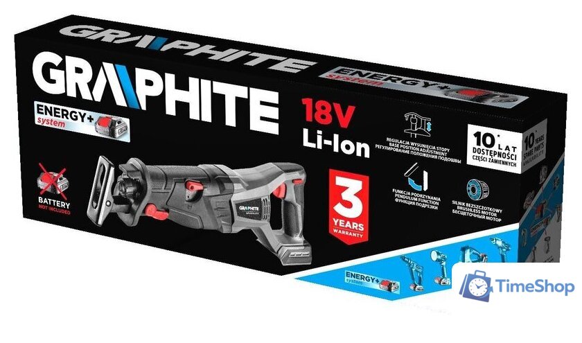Сабельная пила GRAPHITE 58G096 (без АКБ) - Изображение №5 — Интернет-магазин Time-Shop