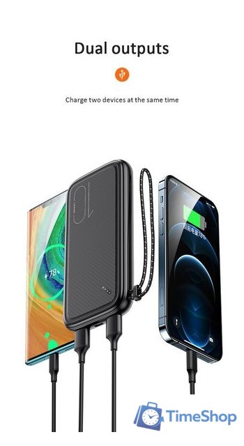 Внешний аккумулятор Usams US-CD150 PB56 10000mAh (черный) - Изображение №12 — Интернет-магазин Time-Shop