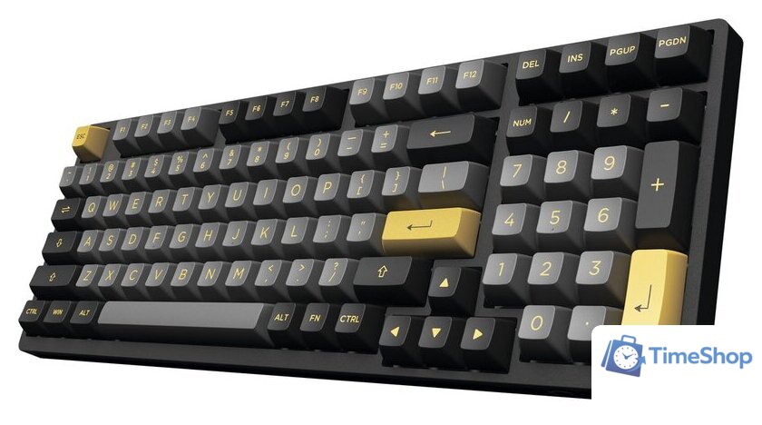 Клавиатура Akko 3098N Black & Gold (TTC Gold Pink) - Изображение №3 — Интернет-магазин Time-Shop