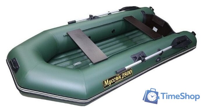 Моторно-гребная лодка Муссон 2800 НД (зеленый) - Изображение №2 — Интернет-магазин Time-Shop