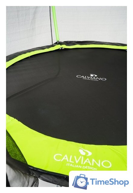Батут Calviano Outside Master Green 374 см - 12ft (внешняя сетка, с лестницей) - Изображение №7 — Интернет-магазин Time-Shop