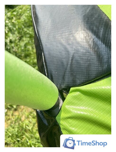 Батут Calviano Outside Master Green 374 см - 12ft (внешняя сетка, с лестницей) - Изображение №9 — Интернет-магазин Time-Shop