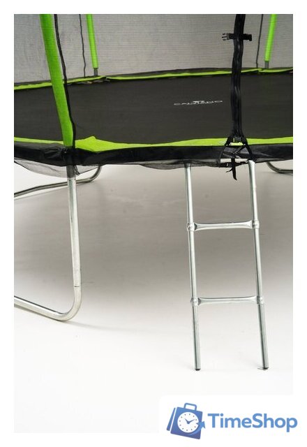 Батут Calviano Outside Master Green 374 см - 12ft (внешняя сетка, с лестницей) - Изображение №3 — Интернет-магазин Time-Shop