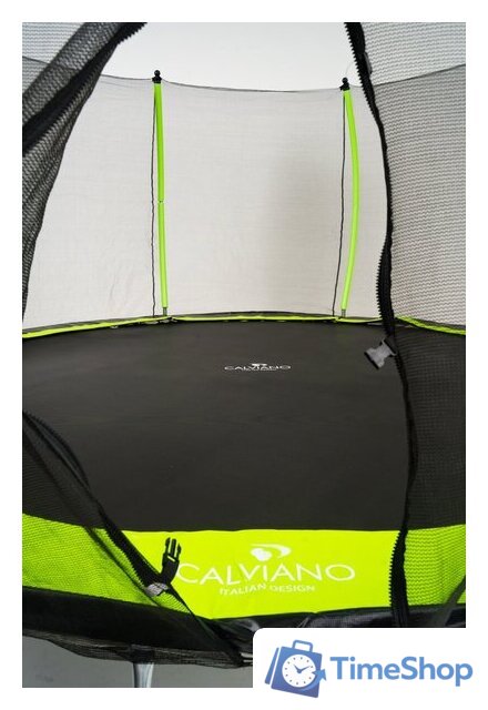 Батут Calviano Outside Master Green 374 см - 12ft (внешняя сетка, с лестницей) - Изображение №5 — Интернет-магазин Time-Shop