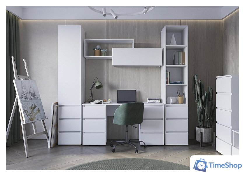 Стеллаж Стендмебель Хелен ПН 02 (белый/белый) - Изображение №5 — Интернет-магазин Time-Shop