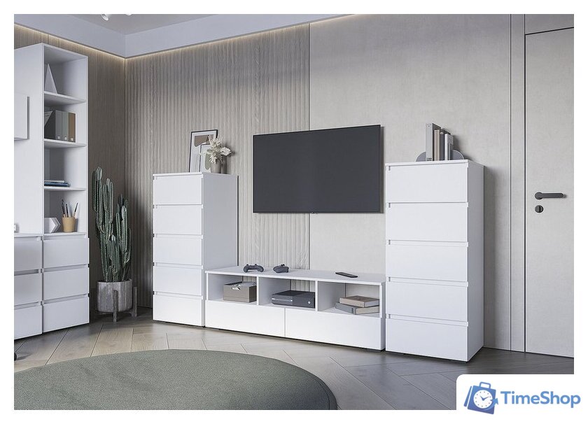 Стеллаж Стендмебель Хелен ПН 02 (белый/белый) - Изображение №3 — Интернет-магазин Time-Shop