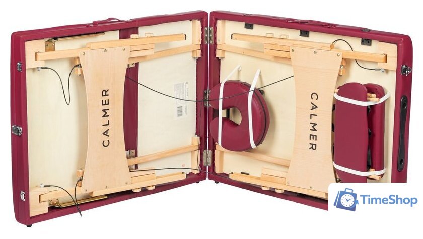 Массажный стол Calmer Bamboo Three 70 (красный) - Изображение №13 — Интернет-магазин Time-Shop