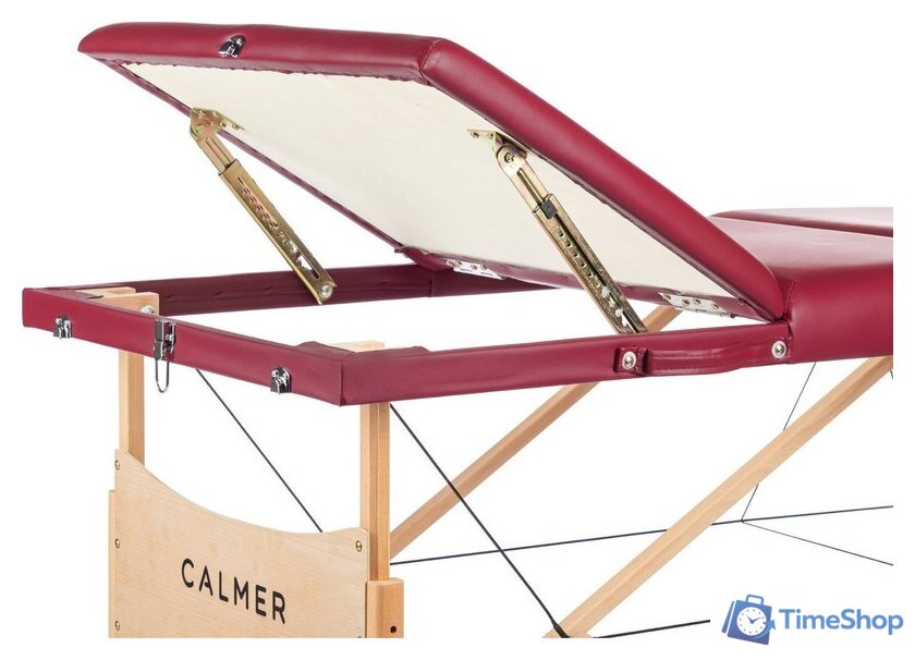 Массажный стол Calmer Bamboo Three 70 (красный) - Изображение №10 — Интернет-магазин Time-Shop