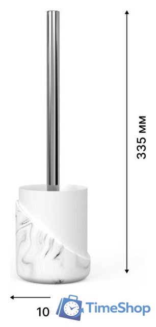 Аксессуары для ванной и туалета FORA Marble Light (4 предмета) - Изображение №7 — Интернет-магазин Time-Shop