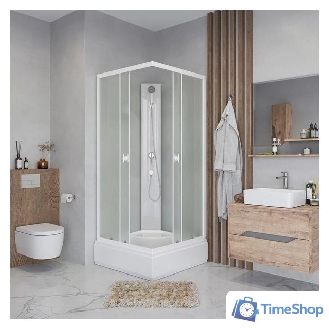 Душевая кабина Niagara Promo P80/26Q/MT/BK 80x80x195 - Изображение №4 — Интернет-магазин Time-Shop