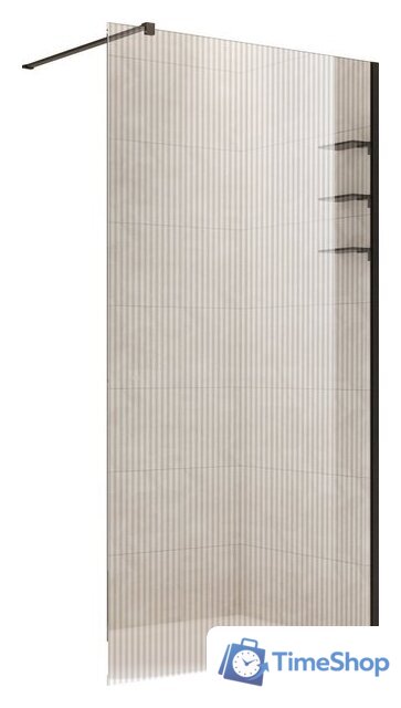 Душевая стенка Adema Риббер 120 Walk-In (черный) - Изображение №1 — Интернет-магазин Time-Shop