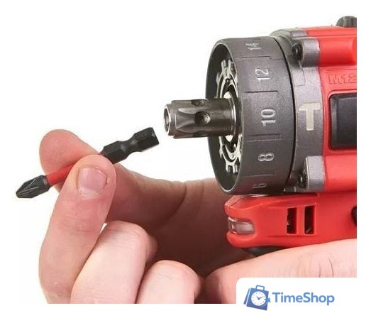 Ударная дрель-шуруповерт Milwaukee M12 FPDXKIT-202X 4933464138 (с 2-мя АКБ, кейс) - Изображение №5 — Интернет-магазин Time-Shop