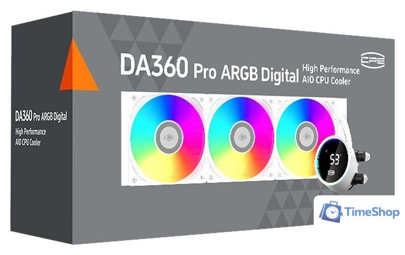 Система жидкостного охлаждения для процессора PCCooler DA360 Pro ARGB Digital (белый) - Изображение №9 — Интернет-магазин Time-Shop