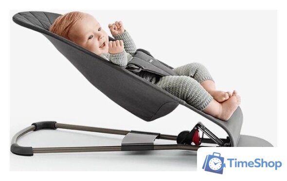 Шезлонг BabyBjorn Bliss Mesh (сетка, антрацит) - Изображение №2 — Интернет-магазин Time-Shop