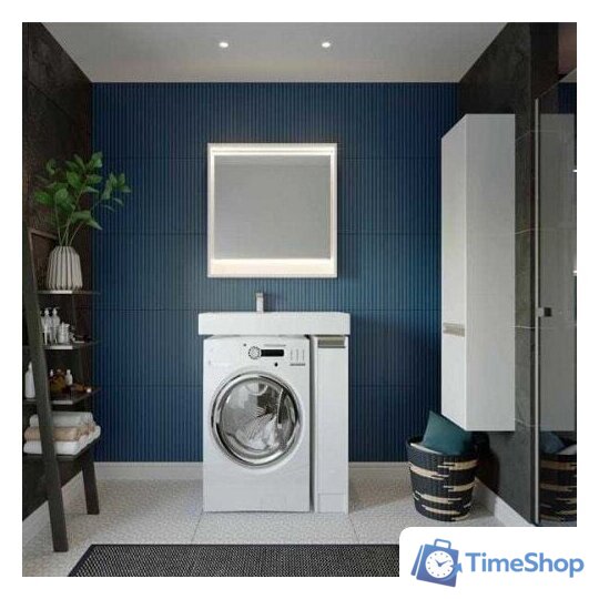  Акватон Шкаф-пенал Лондри 34 1A236203LH010 (белый) - Изображение №4 — Интернет-магазин Time-Shop