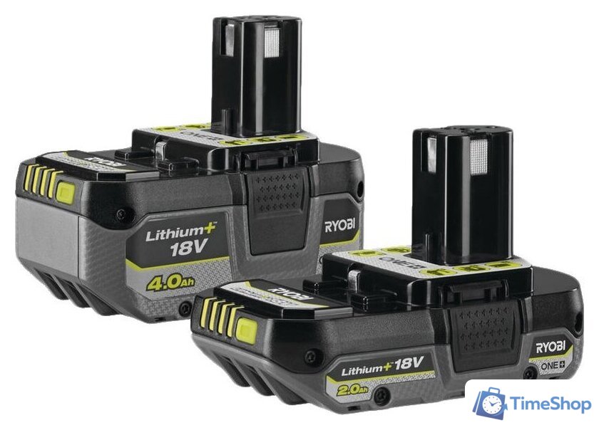 Набор аккумуляторов Ryobi RB18242X 5133005509 (18В/4 Ah + 18В/2 Ah) - Изображение №1 — Интернет-магазин Time-Shop