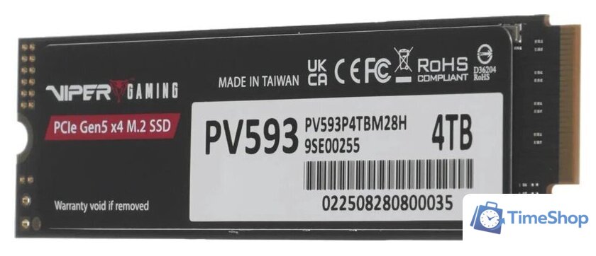 SSD Patriot Viper VP593 4TB PV593P4TBM28H - Изображение №3 — Интернет-магазин Time-Shop